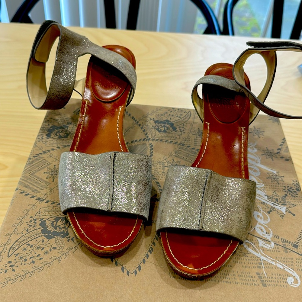 Vince Camuto ankle strap heels